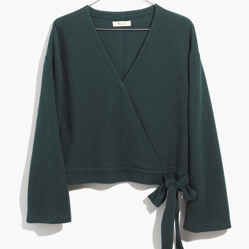 Madewell Texture & Thread Wrap Top